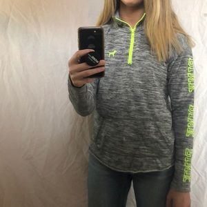 Grey and green great condition pink zip up!